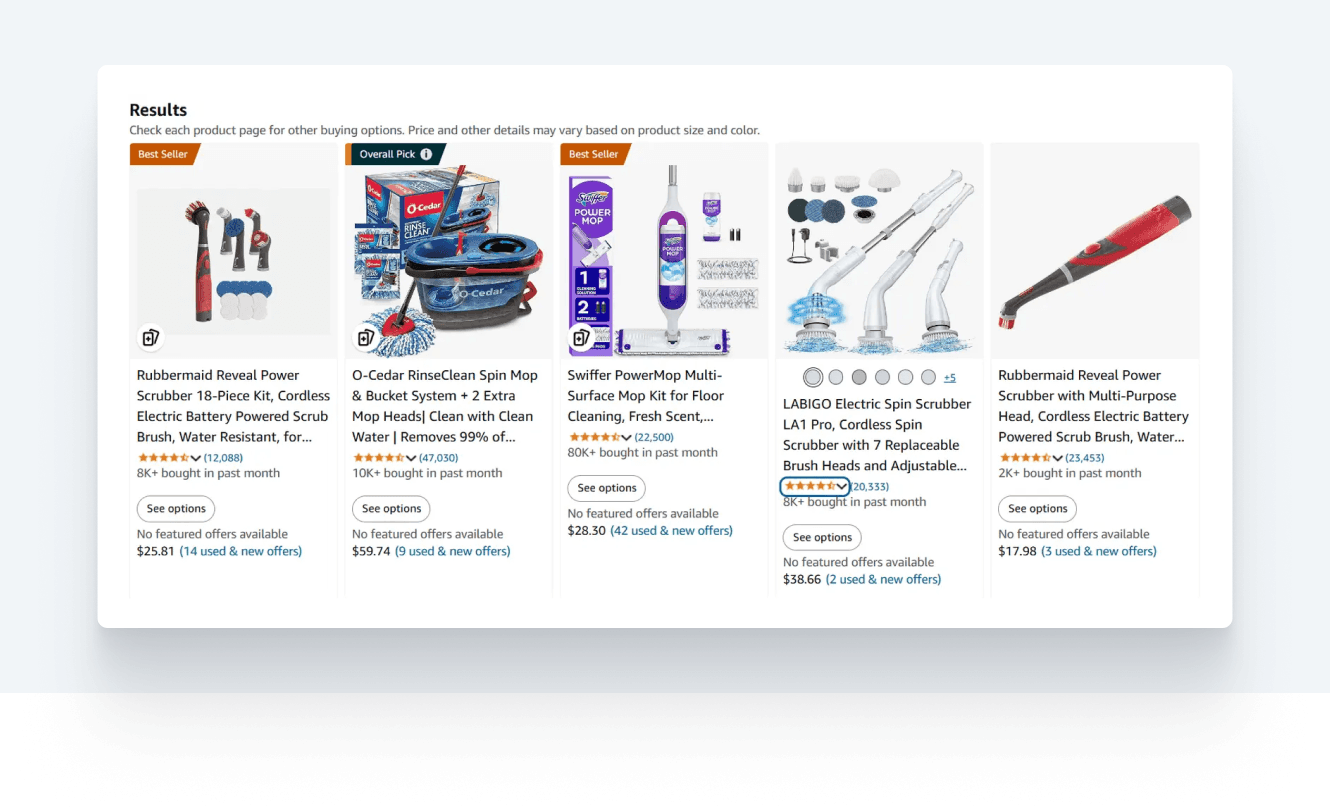 Product and Service Listings